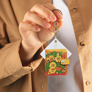 DIY Diamond Art Keychains Cartoon 6pcs (Retro Elements)