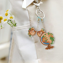 Load image into Gallery viewer, DIY Diamond Art Keychains Cartoon 6pcs (Retro Elements)
