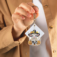 Load image into Gallery viewer, DIY Diamond Art Keychains Cartoon 6pcs (Halloween Calf)
