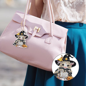 DIY Diamond Art Keychains Cartoon 6pcs (Halloween Calf)