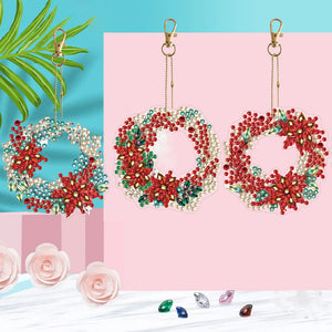 DIY Diamond Art Keychains Cartoon 6pcs (Saffron Wreath)