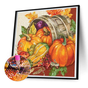 Harvest Melons And Fruits 30*30CM(Canvas) Full Round Drill Diamond Painting