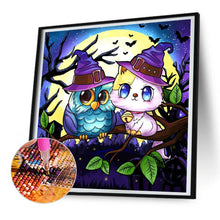 Load image into Gallery viewer, Halloween Jack-O-Lantern 30*30CM(Canvas) Full Round Drill Diamond Painting
