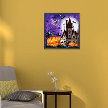 Load image into Gallery viewer, Halloween Jack-O-Lantern 30*30CM(Canvas) Full Round Drill Diamond Painting
