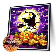 Load image into Gallery viewer, Halloween Jack-O-Lantern 30*30CM(Canvas) Full Round Drill Diamond Painting
