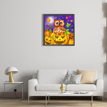 Load image into Gallery viewer, Halloween Jack-O-Lantern 30*30CM(Canvas) Full Round Drill Diamond Painting
