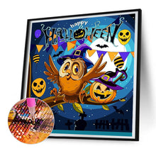 Load image into Gallery viewer, Halloween Jack-O-Lantern 30*30CM(Canvas) Full Round Drill Diamond Painting
