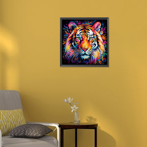 Tiger Head 30*30CM(Canvas) Full Round Drill Diamond Painting