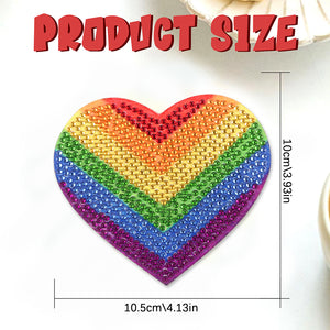 DIY Diamond Dot Art Coasters Mandara 6pcs (Proud Rainbow Logo)