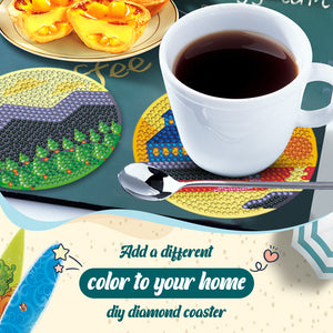 DIY Diamond Art Crafts Scenenry 8pcs Diamond Paintings Kits (Vistas)