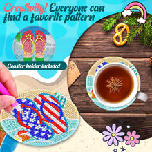 Load image into Gallery viewer, DIY Diamond Art Crafts Scenenry 8pcs Diamond Paintings Kits (Beach Slippers)
