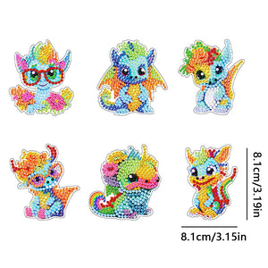 DIY Diamond Art Keychains Diamond Mosaic Kit 6pcs Gem Keychains Lady Bag Pendant