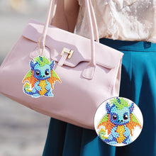 Load image into Gallery viewer, DIY Diamond Art Keychains Diamond Mosaic Kit 6pcs Gem Keychains Lady Bag Pendant

