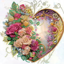 Load image into Gallery viewer, Love Flower Frame 30*30CM(Canvas) Partial Special Shaped Drill Diamond Painting
