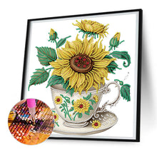 Load image into Gallery viewer, Sunflower 30*30CM(Canvas) Partial Special Shaped Drill Diamond Painting
