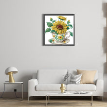 Load image into Gallery viewer, Sunflower 30*30CM(Canvas) Partial Special Shaped Drill Diamond Painting
