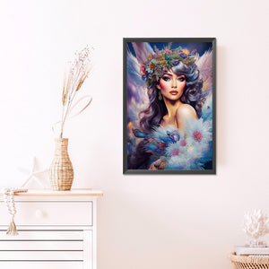 Angel Girl 40*60CM(Picture) Full Round Drill Diamond Painting