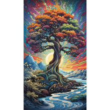 Load image into Gallery viewer, Big Tree By The Water 40*70CM(Picture) Full Round Drill Diamond Painting
