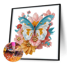 Load image into Gallery viewer, Garden Butterfly 30*30CM(Canvas) Partial Special Shaped Drill Diamond Painting
