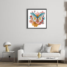 Load image into Gallery viewer, Garden Butterfly 30*30CM(Canvas) Partial Special Shaped Drill Diamond Painting
