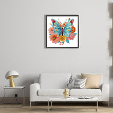 Load image into Gallery viewer, Garden Butterfly 30*30CM(Canvas) Partial Special Shaped Drill Diamond Painting
