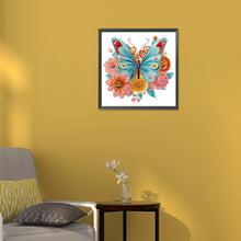 Load image into Gallery viewer, Garden Butterfly 30*30CM(Canvas) Partial Special Shaped Drill Diamond Painting
