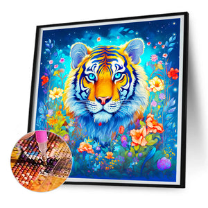 Jungle Tiger 30*30CM(Canvas) Full Round Drill Diamond Painting