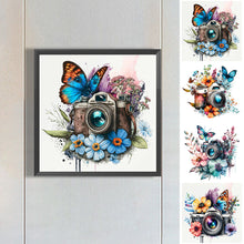 Load image into Gallery viewer, Camera Butterfly 30*30CM(Canvas) Full Round Drill Diamond Painting
