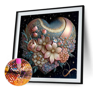 Rose Love Gift 40*40CM(Canvas) Full Round Drill Diamond Painting