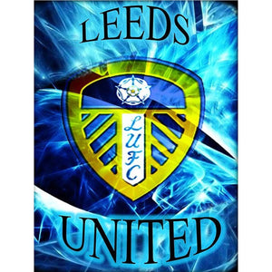 Leeds United Football Club 40*50CM(Canvas) Full Round Drill Diamond Painting