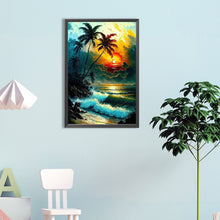 Load image into Gallery viewer, Coconut Beach 40*60CM(Canvas) Full Round Drill Diamond Painting
