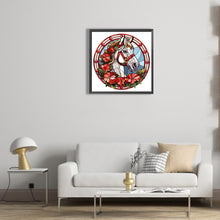 Load image into Gallery viewer, Christmas Saffron Horse Glass Painting 30*30CM(Canvas) Full Round Drill Diamond Painting
