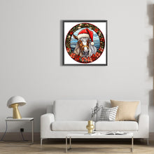 Load image into Gallery viewer, Christmas Saffron Horse Glass Painting 30*30CM(Canvas) Full Round Drill Diamond Painting
