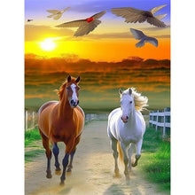 Load image into Gallery viewer, Horse 30*40CM(Canvas) Full Round Drill Diamond Painting
