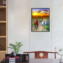 Load image into Gallery viewer, Horse 30*40CM(Canvas) Full Round Drill Diamond Painting
