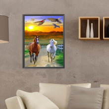 Load image into Gallery viewer, Horse 30*40CM(Canvas) Full Round Drill Diamond Painting
