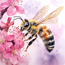 Load image into Gallery viewer, Pollen Bee 30*30CM(Canvas) Full Round Drill Diamond Painting
