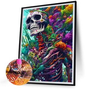 Discard The Fleshy Skull 30*40CM(Canvas) Full Round Drill Diamond Painting