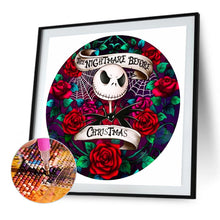 Load image into Gallery viewer, Jack Skull Under The Rose 40*40CM(Canvas) Full Round Drill Diamond Painting
