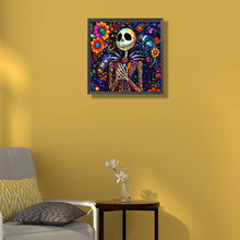 Load image into Gallery viewer, Painted Skeleton Jack 40*40CM(Canvas) Full Round Drill Diamond Painting
