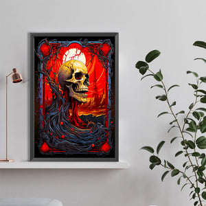 Skulls Growing From The Bloodbath 40*60CM(Canvas) Full Round Drill Diamond Painting