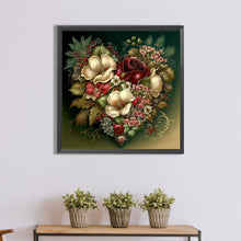 Load image into Gallery viewer, Love Flower Frame 30*30CM(Canvas) Full Round Drill Diamond Painting
