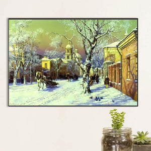 Landscape 60*40CM(Picture) Full Round Drill Diamond Painting