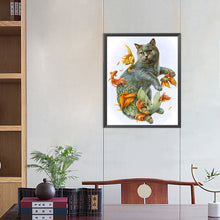 Load image into Gallery viewer, Cat In Fish 40*50CM(Picture) Full Round Drill Diamond Painting
