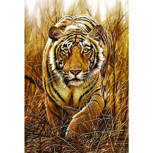 Tiger 50*70CM(Picture) Full Round Drill Diamond Painting