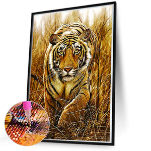 Tiger 50*70CM(Picture) Full Round Drill Diamond Painting