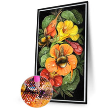 Load image into Gallery viewer, Flower And Bee 30*55CM(Picture) Full Round Drill Diamond Painting
