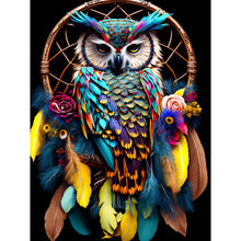 Load image into Gallery viewer, Owl Dream Catcher 30*40CM(Canvas) Full Round Drill Diamond Painting
