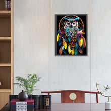 Load image into Gallery viewer, Owl Dream Catcher 30*40CM(Canvas) Full Round Drill Diamond Painting
