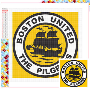 Boston United Football Club 30*30CM(Picture) Full Square Drill Diamond Painting